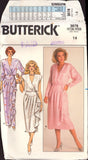 Butterick 3678 Evening Wrap Dress in Two Lengths with Flounced Front Drape, Uncut, Factory Folded Sewing Pattern Size 14