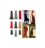 Simplicity 8544 Button Front Jumper or Longline Vest, Uncut, Factory Folded Sewing Pattern Size 12-16
