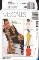McCall's 8844 Daphne Maxwell Reid Vest in Two Lengths, Tunic, Pants and Sash, Uncut, Factory Folded Sewing Pattern Size 14-18