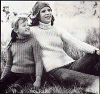 Patons 300 Katie Goes Classic - 70s Knitting Patterns for Adults' & Children's Jumpers, Sweaters, Cardigans - Instant Download PDF 20 pages