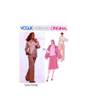 Vogue Designer Original 1628 Galitzine Jacket, Blouse, Skirt and Pants, Partially Cut, Complete, Sewing Pattern Size 10