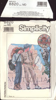 Simplicity 8820, Safari Club Children's Cargo Pants, Unlined Jacket and Knit Top, Uncut, Factory Folded, Sewing Pattern Size 8-10