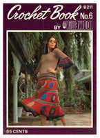 Villawool B211 Crochet Book No. 6 - 70s Crochet Patterns For Women Instant Download PDF 20 pages