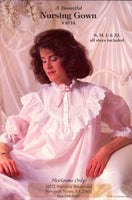 HeirloomsOnly 8714 Sewing Pattern Nursing Gown Size S-M-L-XL Uncut Factory Folded