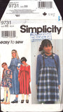 Simplicity 9731 Girls' Empire Line Dress with Full Gathered Skirt and Long or Short Sleeves, Uncut, Factory Folded Sewing Pattern Size 12-14
