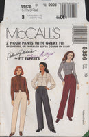 McCall's 8356 Palmer Pletsch Lined or Unlined Two Hour Pants with Full or Slim Legs, Uncut, Factory Folded Sewing Pattern Size 10