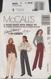 McCall's 8356 Palmer Pletsch Lined or Unlined Two Hour Pants with Full or Slim Legs, Uncut, Factory Folded Sewing Pattern Size 10