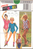 Burda 4337 Child's Sleeveless, Short or Long Sleeved Leotard or Bodysuit, Uncut, Factory Folded, Sewing Pattern Size 6-12