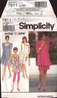 Simplicity 7811 Sewing Pattern Maternity Leggings, Skirt and Dress or Tunic Size 10-16 Uncut Factory Folded