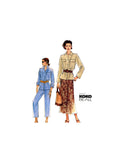 Vogue 7699 Koko Beall Safari Style Jacket, A-Line Skirt and Tapered Pants, Uncut, Factory Folded Sewing Pattern Size 8-12