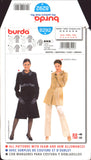Burda 8292 Fitted Winter Coat with Length, Pocket and Collar Variations, Uncut, Factory Folded Sewing Pattern Multi Plus Size 10-22