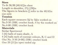 Man's Crochet Waistcoat Pattern Instant Download PDF 2 pages