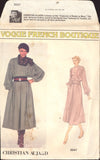 Vogue French Boutique 2047 Christian Aujard Part Cut or Cut, Complete, Sewing Pattern Size 10