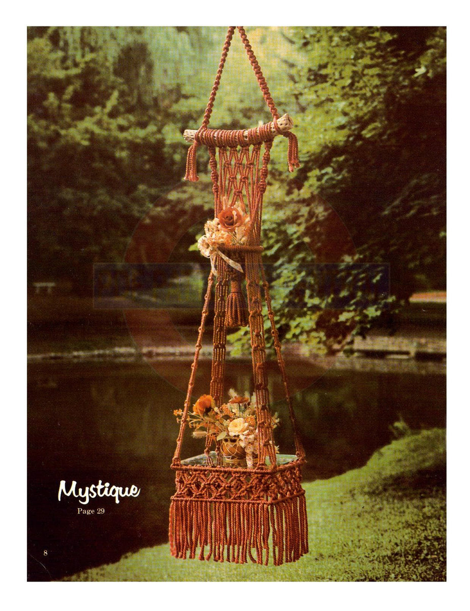 Macramé Elegance IV - 19 Vintage Macrame Patterns Instant Download PDF ...