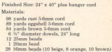 Vintage 70s "Géométrique" Macrame Wall Hanging Pattern Instant Download PDF 2 + 4 pages