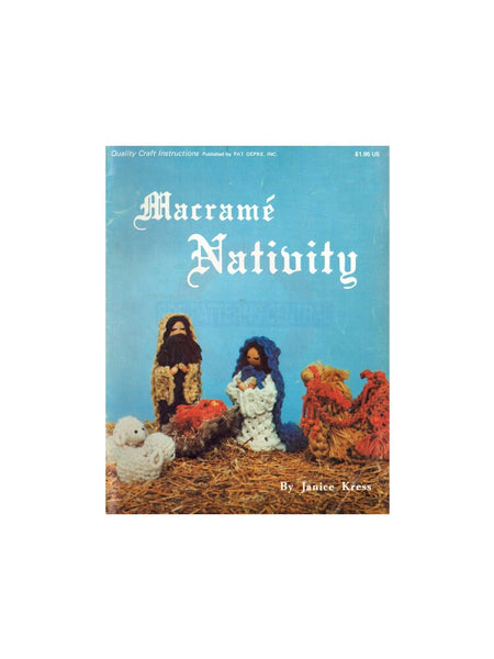 Macramé Nativity 27 Vintage Christmas Patterns Instant Download PDF 40 pages