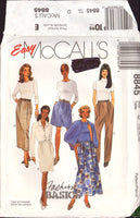 McCall's 8845 Skirt, Pants and Shorts, Sewing Pattern Size 12-14-16, Uncut, Factory Folded