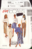 McCall's 8845 Skirt, Pants and Shorts, Sewing Pattern Size 12-14-16, Uncut, Factory Folded
