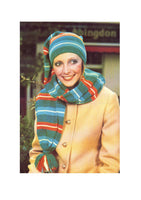 Vintage 70s Stocking Cap Pattern Instant Download PDF 2 +4  pages