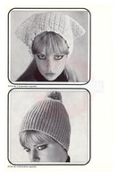 Patons 838 Hats and Caps for Ladies - Vintage 60s Hat and Cap Patterns Instant Download PDF 20 pages