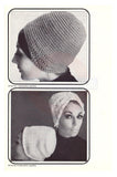 Patons 838 Hats and Caps for Ladies - Vintage 60s Hat and Cap Patterns Instant Download PDF 20 pages