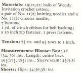 Vintage 70s Battle Blouse and Pants Pattern Instant Download PDF 4 + 4 pages