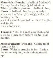 Vintage 70s Toddler's Poncho and Pants Pattern Instant Download PDF 2.5 + 4 pages