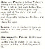 Vintage 70s Toddler's Poncho and Pants Pattern Instant Download PDF 2.5 + 4 pages