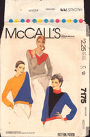 McCall's 7175 Sewing Pattern, Women's Tops, 14-16, PARTIALLY CUT, INCOMPLETE