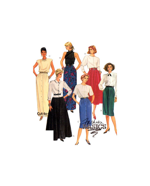 McCall's 2832 Skirts with Style Variations in Two Lengths, Uncut, Factory Folded, Sewing Pattern Size 8-12
