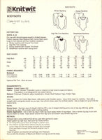 Knitwit 302 Long or Short Sleeve Bodysuit with Four Neckline Variations, Uncut, Factory Folded Sewing Pattern Multi Plus Size 6-22