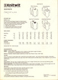 Knitwit 302 Long or Short Sleeve Bodysuit with Four Neckline Variations, Uncut, Factory Folded Sewing Pattern Multi Plus Size 6-22