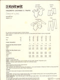 Knitwit 931 Children's Leotards and Tights, Uncut, Factory Folded Sewing Pattern Multi Size 2-12