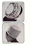 Patons 838 Hats and Caps for Ladies - Vintage 60s Hat and Cap Patterns Instant Download PDF 20 pages