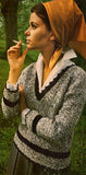 70s Matching Three-some - Sweater, Socks and Hat Pattern Bust Size 30"-40", Instant Download PDF, 2 pages
