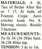 70s Crocheted Swimsuit Instant Download PDF 3 pages
