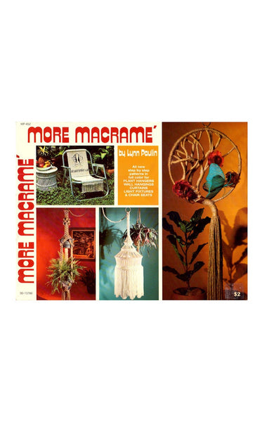 More Macramé - Plant Hanger, Wall Hanging, Curtain, Light Fixture and Chair Seat Patterns Instant Download PDF 36 pages