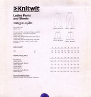 Knitwit 4000 Fitted Pants and Bermuda Shorts, Uncut, Factory Folded, Master Sewing Pattern Multi Plus Size 6-22