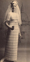 Crocheted 70s Wedding Dress and Bolero Instant Download PDF 4 pages