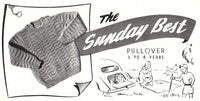 Paragon Knitting Book No. 18 Seven 1940s Cardigan/Pullover Patterns for Toddlers Instant Download PDF 16 pages