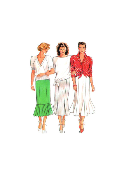 New Look 6616 Set of Skirts with Pleat or Flare Variations, Uncut, Factory Folded, Sewing Pattern Multi Size 8-18