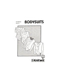 Knitwit 302 Long or Short Sleeve Bodysuit with Four Neckline Variations, Uncut, Factory Folded Sewing Pattern Multi Plus Size 6-22