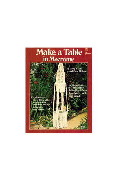 Make a Table in Macrame - Vintage 70s Macrame Patterns Instant Download PDF 24 pages