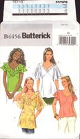 Butterick 4456 V-Neck Top with Sleeve and Length Variations, Uncut, Factory Folded, Sewing Pattern Plus Size 14-20