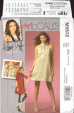 McCall's 5512 Dress, Leggings, Uncut, Factory Folded, Sewing Pattern Size 4-6-8-10