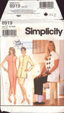 Simplicity 9919 Christie Brinkley Cheongsam Style Dress or Top, Pants and Skirt, Uncut, Factory Folded Sewing Pattern Plus Size 16-20
