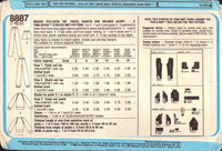 Simplicity 8887 Sewing Pattern Top Pants Shorts Jacket Size 10-12-14 or 12-14, Partially Cut, Complete