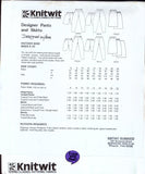 Knitwit 8000 Classic Pants, Bermuda Shorts, Straight, Gathered & Tucked Skirts, Uncut, F/Folded, Master Sewing Pattern Multi Plus Size 6-22