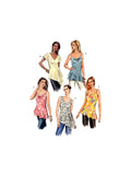 Vogue 7878 Bias Tunic Top with Neckline Variations and Asymmetrical Hemlines, Uncut, Factory Folded, Sewing Pattern Size 12-16
