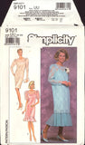 Simplicity 9101 Mother of the Bride Flounced Two-Piece Dress in Two Lengths and Dress, Uncut, Factory Folded, Sewing Pattern Plus Size 16-22